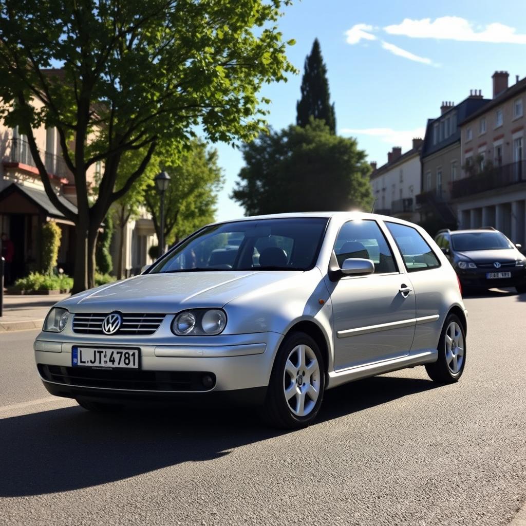 A classic 2001 Volkswagen Polo 6N2 GTI, showcasing its distinctive sporty design and features