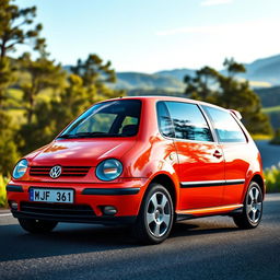 A detailed view of a 2001 Volkswagen Polo 6N2 GTI, showcasing its classic sporty design