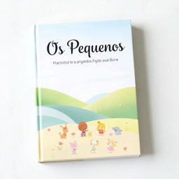 A captivating book cover for a fictional story titled 'Os Pequenos'