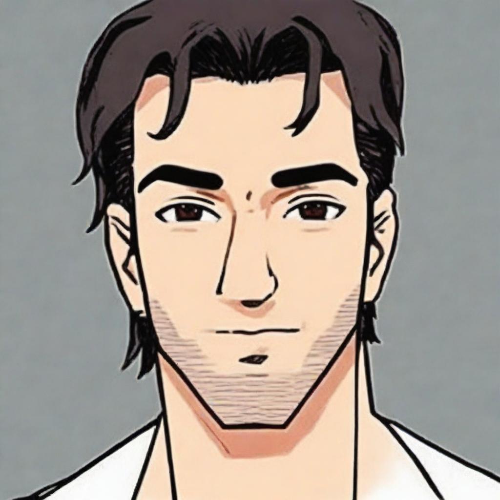 Generate a profile picture of a male named Arslan, presenting him as a sophisticated individual in his early 30s with a beaming smile and confident expression.