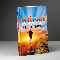 A captivating book cover design for 'Atitude em Movimento: Correndo em busca de um novo eu'