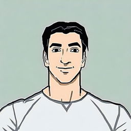 Generate a profile picture of a male named Arslan, presenting him as a sophisticated individual in his early 30s with a beaming smile and confident expression.