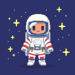 A 50x50 pixel art representation of an astronaut