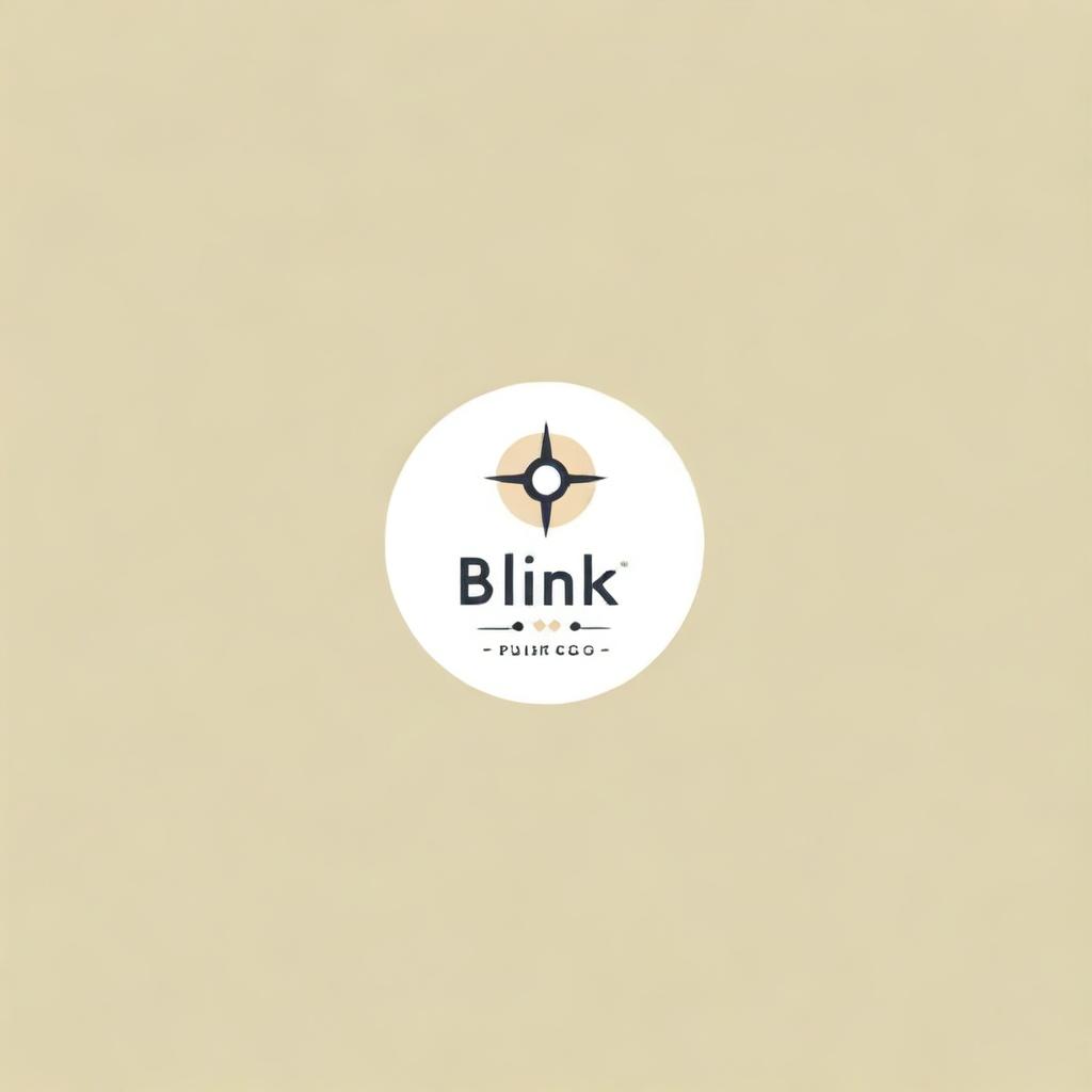 Design a professional and creative company logo for 'Blink & Polish Co.' Incorporate elements suggesting polish or shine and subtle references to blink or eyes.