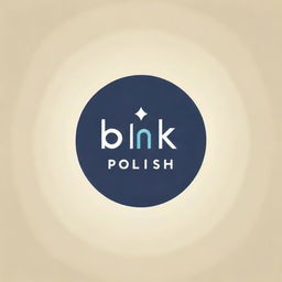 Design a professional and creative company logo for 'Blink & Polish Co.' Incorporate elements suggesting polish or shine and subtle references to blink or eyes.