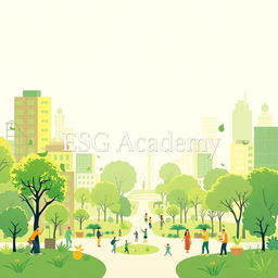 A modern and inviting banner for "ESG Academy" featuring a 16:9 aspect ratio