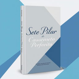 A modern book cover design featuring a sleek blend of gray and blue colors