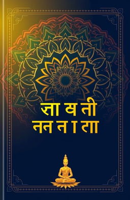 A stunning book cover design for the title 'आदिगृहस्थ दशनामी ब्राह्मण'