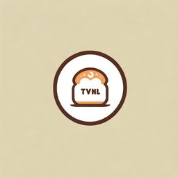 A distinctive and creative logo for 'TVL Strand', combining elements representing bread pastry and computer science. The design should be simple yet striking, and should hint at both bakery and technology themes.