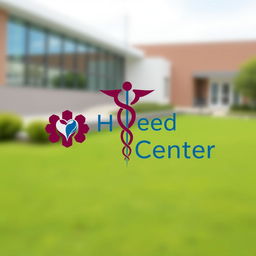 An emblem design for a medical center that conveys health, well-being, and consulting services