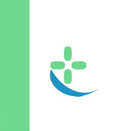 A minimalist emblem design for a medical center that expresses health, well-being, and consulting services