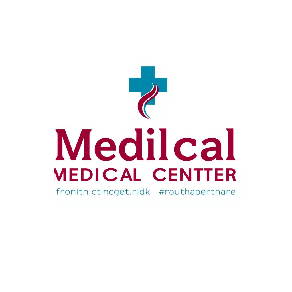 A modern imagotype design for a medical center that conveys health, customer care, and consulting services