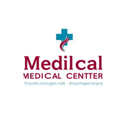 A modern imagotype design for a medical center that conveys health, customer care, and consulting services