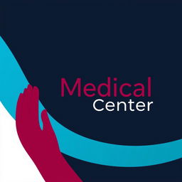 A modern imagotype design for a medical center that conveys health, customer care, and consulting services