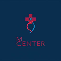 A modern imagotype design for a medical center that conveys health, wellness, and medicine