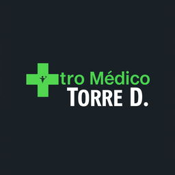 A modern imagotype design for 'Centro Médico Torre D