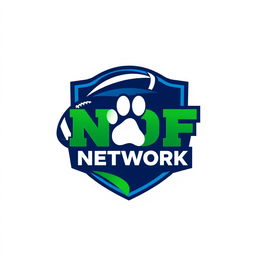 A modern logo design for 'NDF Network', featuring a sleek, contemporary style