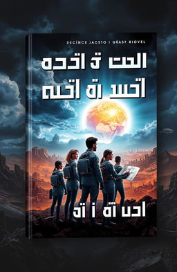 A dramatic and eye-catching book cover for a science fiction novel titled 'প্রলয়ের প্রান্তে নতুন সূচনা' which translates to 'A New Beginning at the Edge of Destruction'