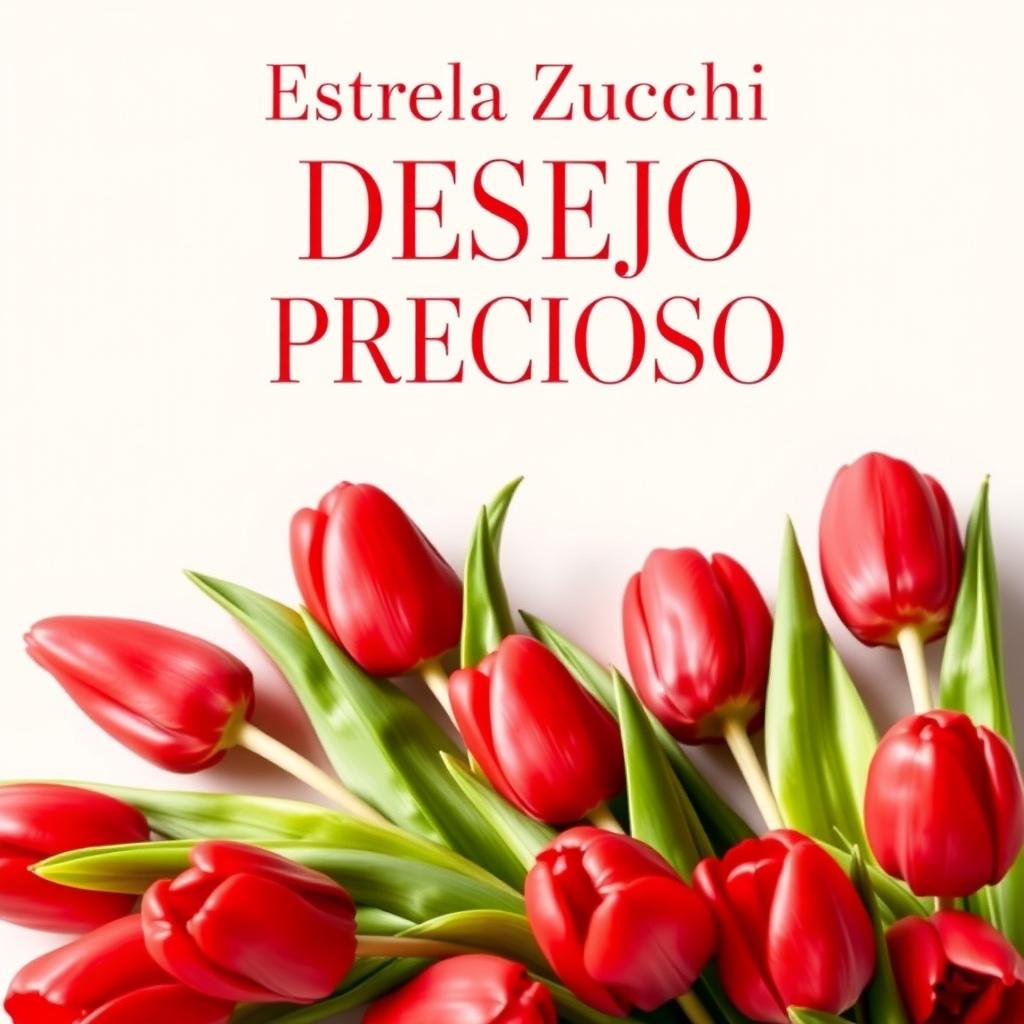 A book cover design featuring the title 'DESEJO PRECIOSO' in elegant typography, with 'Estrela Zucchi' as the author's name displayed prominently