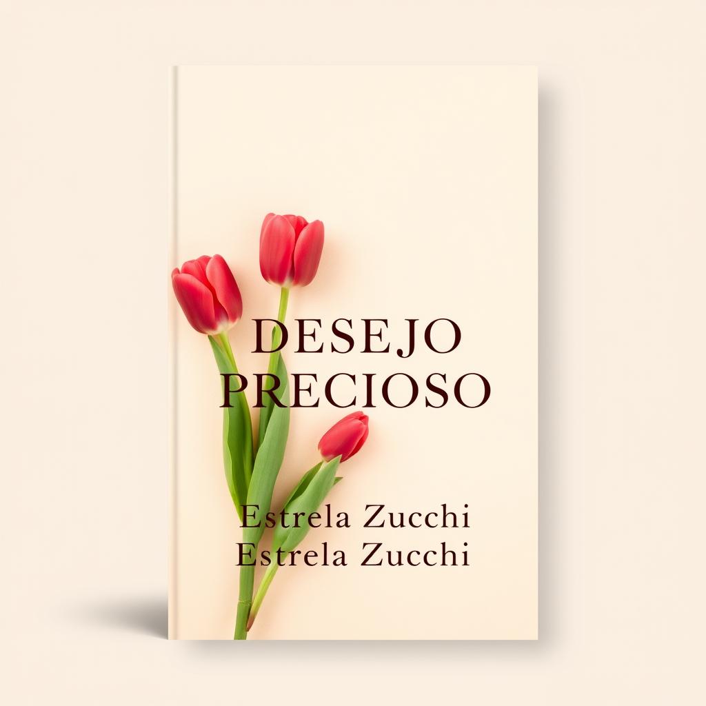 A book cover design for a novel titled 'DESEJO PRECIOSO' by Estrela Zucchi