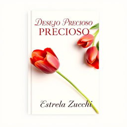 A book cover design titled 'DESEJO PRECIOSO', featuring a soft muted color palette with neutral tones as the background