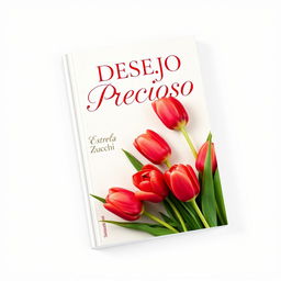 A book cover design titled 'DESEJO PRECIOSO', featuring a soft muted color palette with neutral tones as the background