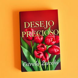 A captivating book cover featuring the title 'DESEJO PRECIOSO' prominently displayed in elegant, bold typography