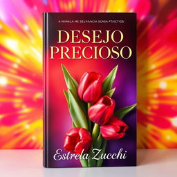 A captivating book cover featuring the title 'DESEJO PRECIOSO' prominently displayed in elegant, bold typography