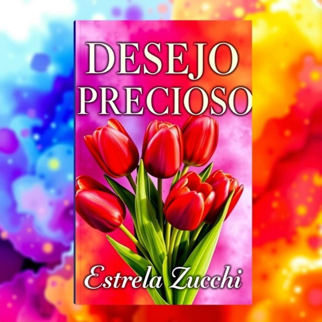 A captivating book cover featuring the title 'DESEJO PRECIOSO' prominently displayed in elegant, bold typography