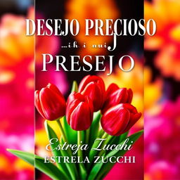 A captivating book cover featuring the title 'DESEJO PRECIOSO' prominently displayed in elegant, bold typography