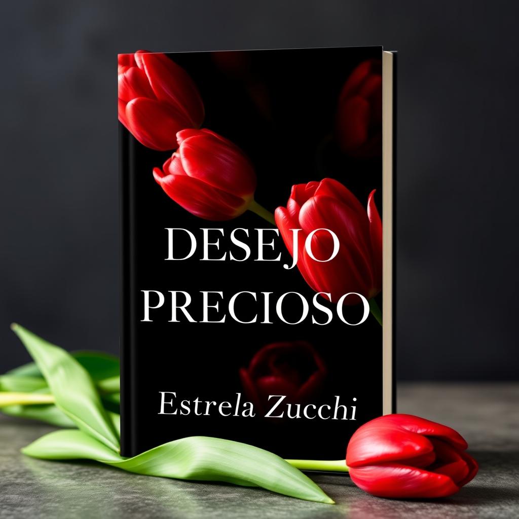 A seductive and captivating book cover for a novel titled 'DESEJO PRECIOSO' by Estrela Zucchi