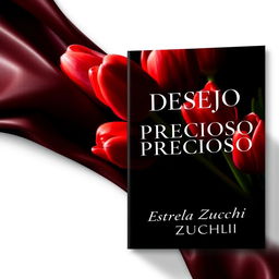 A seductive and captivating book cover for a novel titled 'DESEJO PRECIOSO' by Estrela Zucchi