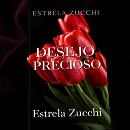 A seductive and captivating book cover for a novel titled 'DESEJO PRECIOSO' by Estrela Zucchi