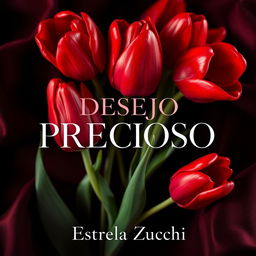 A seductive and captivating book cover for a novel titled 'DESEJO PRECIOSO' by Estrela Zucchi