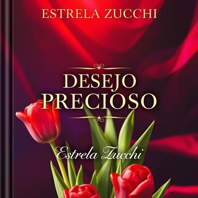 A captivating book cover titled 'DESEJO PRECIOSO' by Estrela Zucchi, featuring an alluring and sensual design