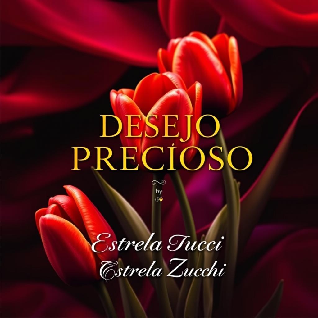 A captivating book cover titled 'DESEJO PRECIOSO' by Estrela Zucchi, featuring an alluring and sensual design