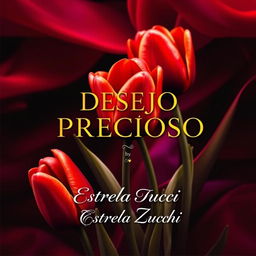 A captivating book cover titled 'DESEJO PRECIOSO' by Estrela Zucchi, featuring an alluring and sensual design