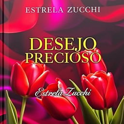 A captivating book cover titled 'DESEJO PRECIOSO' by Estrela Zucchi, featuring an alluring and sensual design