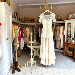 A lovely vintage thrift store brimming with unique clothing pieces