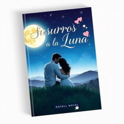 A romantic novel cover titled 'Susurros a la Luna'