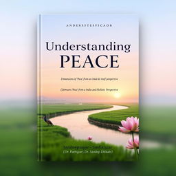 A stunning and thoughtful book cover design for 'Understanding Peace' (Dimensions of ‘Peace’ from an Indian & Holistic Perspective) by Sandeepsagar (Dr