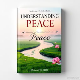 A stunning and thoughtful book cover design for 'Understanding Peace' (Dimensions of ‘Peace’ from an Indian & Holistic Perspective) by Sandeepsagar (Dr