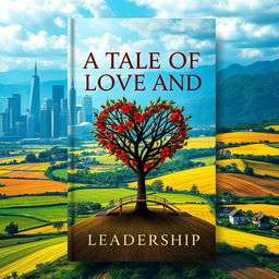 A book cover for 'A Tale of Love and Leadership'