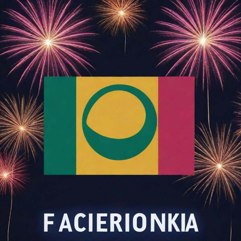 A colorful Facebook post featuring Sri Lanka's national flag, a calendar marked on 4th February, and celebratory fireworks symbolizing the Independence Day of Sri Lanka.