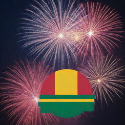 A colorful Facebook post featuring Sri Lanka's national flag, a calendar marked on 4th February, and celebratory fireworks symbolizing the Independence Day of Sri Lanka.