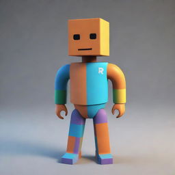 A 3D image of a Roblox character named 'Nobo'. The model possesses the typical geometric features of Roblox avatars, stylized in a unique way to represent Nobo’s distinctive characteristics.