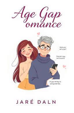 A beautifully illustrated book cover for an age gap romance novel