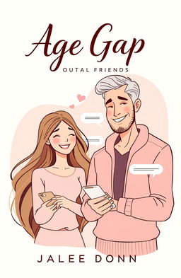 A beautifully illustrated book cover for an age gap romance novel