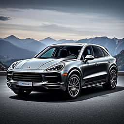 A luxurious and sporty Porsche Cayenne Coupe, seamlessly merging Porsche's iconic design aesthetics with the versatility and aggressive design of a Cayenne