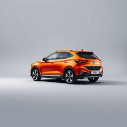 An elegant MG ZS in bright orange, showcasing its sleek lines and modern design